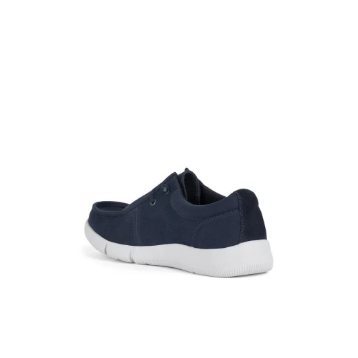 Geox Adacter M Men's Navy Canvas Loafer Casual Shoes Size 41, Breathable and Comfortable Design with Excellent Traction for Everyday Wear, Item Code U4546C.00010.C4002 - Geox - Image 4