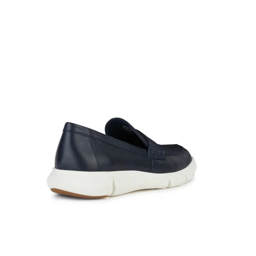 Geox Adacter F Men's Navy Loafer in Waxed Leather with Superior Traction, Everyday Comfort, and Breathability, Size 42 - Geox - Image 5