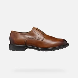 Walk Pleasure Man's Light Brown Leather Formal Shoes Size 42 Lightweight Cushioning Elegant Design Perfect for Business and Special Occasions City Suaveness