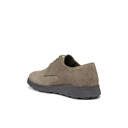 Geox Spherica EC10 Men's Lace Up Sneakers Dove Grey Suede Upper Breathable Cushioned City Style Shoes Size 40 Lightweight Comfortable for Everyday Wear - Geox - Image 3