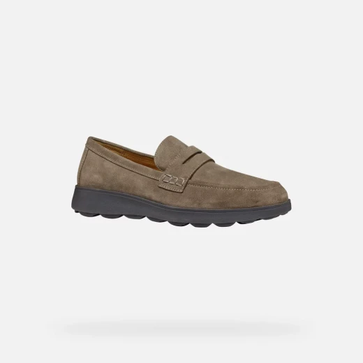 Geox Spherica EC10 Men's Loafer Dove Grey Suede Upper Breathable Cushioned Footwear Size 43 Ideal for Office Wear and Everyday Comfort - Image 4