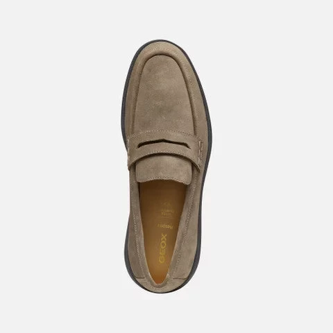 Geox Spherica EC10 Men's Loafer Dove Grey Suede Upper Breathable Cushioned Footwear Size 43 Ideal for Office Wear and Everyday Comfort - Image 6