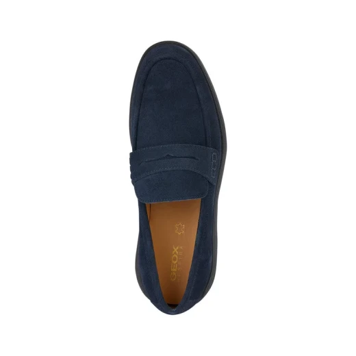 Geox Spherica EC10 Men's Loafers Navy Suede Breathable Cushioned Lightweight Urban Casual Shoes Size 44 Perfect for Office Wear with Fast Delivery and Easy Exchange - Image 7