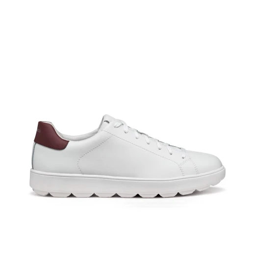 Geox Spherica ECUB-1 Men's Sneakers White 40 EU Coated Leather Breathable Cushioned Lightweight Everyday Casual Stylish Modern Active Chic Design Comfort Walk 1 Pair - Geox - Image 11