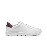 Geox Spherica ECUB-1 Men's Sneakers White 40 EU Coated Leather Breathable Cushioned Lightweight Everyday Casual Stylish Modern Active Chic Design Comfort Walk 1 Pair - Geox