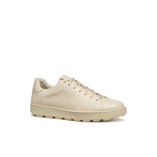 Geox Spherica ECUB-1 Men's Sneakers Papyrus Size 46 with Enhanced Breathability and Lightweight Design Tumbled Leather Upper for Everyday Comfort and Active Lifestyle - Image 6