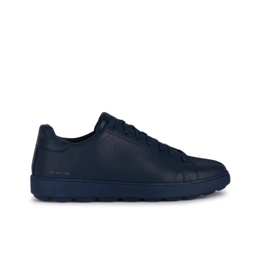 حذاء رياضي رجالي Geox Spherica ECUB-1 أزرق كحلي مقاس 45. تصميم من جلد النابا الفاخر، مسامي ومريح. مثالي للإطلالات الكاجوال وشبه الرسمية. توصيل سريع وتبديل سهل. - جيوكس - Image 2