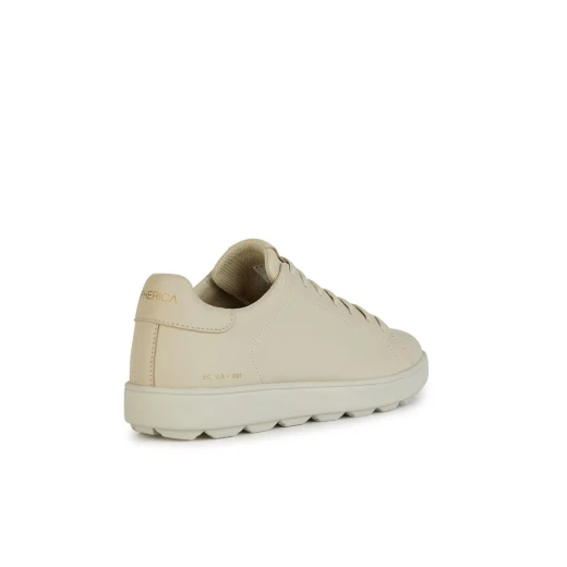 Geox Spherica ECUB Men's Sneaker Lightweight Breathable 40 Light Sand Nappa Leather Upper Casual and Semi Formal Style Shoes - Geox - Image 5