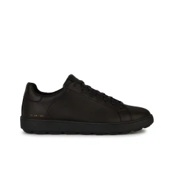 Geox Spherica ECUB Men's Sneakers Black Nappa Leather Cushioned Breathable Shoes Size 41 Lightweight Design Perfect For Casual Or Semi Formal Outfits U45GPC.00085.C9999