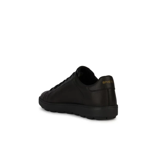 Geox Spherica ECUB Men's Sneakers Black Nappa Leather Cushioned Breathable Shoes Size 41 Lightweight Design Perfect For Casual Or Semi Formal Outfits U45GPC.00085.C9999 - Geox - Image 4