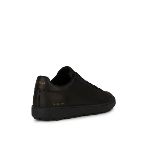 Geox Spherica ECUB Men's Sneakers Black Nappa Leather Cushioned Breathable Shoes Size 41 Lightweight Design Perfect For Casual Or Semi Formal Outfits U45GPC.00085.C9999 - Geox - Image 5