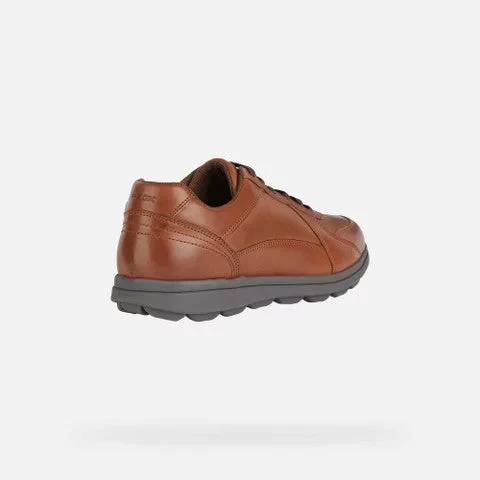 Geox Spherica EC12 Men's Sneaker Cognac Leather Ultra Cushioned Breathable Shoes Size 41, Perfect for Everyday Wear and Weekend Outings, Item U45GRA.00043.C6001 - Geox - Image 7