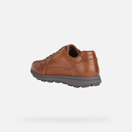 Geox Spherica EC12 Men's Sneaker Cognac Leather Ultra Cushioned Breathable Shoes Size 41, Perfect for Everyday Wear and Weekend Outings, Item U45GRA.00043.C6001 - Geox - Image 8