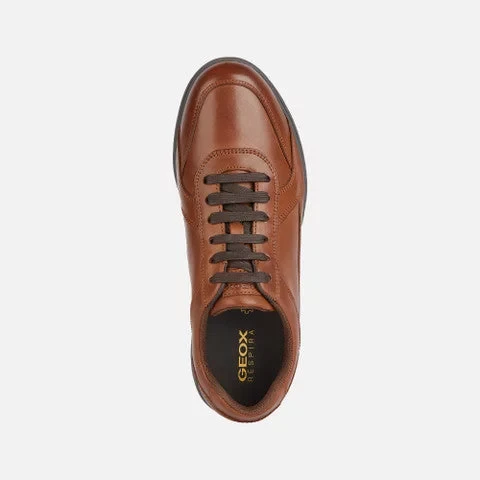 Geox Spherica EC12 Men's Sneaker Cognac Leather Ultra Cushioned Breathable Shoes Size 41, Perfect for Everyday Wear and Weekend Outings, Item U45GRA.00043.C6001 - Geox - Image 9