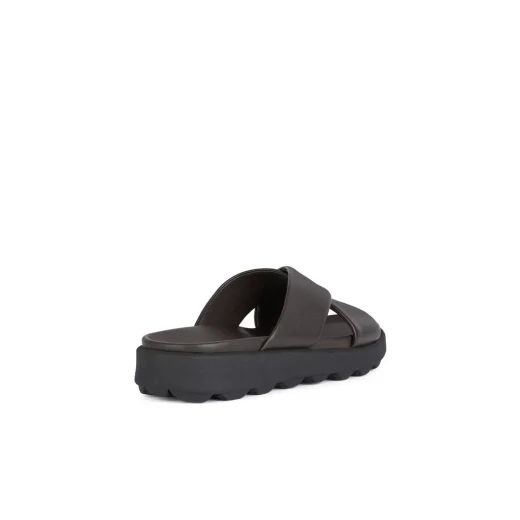 Geox Spherica EC6 Men's Sandals Dark Brown 42 Breathable Ultra Cushioning Urban Style Crossover Front Nappa Leather Summer Footwear Comfortable for Hot Days - Geox - Image 5