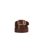 Geox Men's Cognac Leather Belt 110cm with Rounded Metal Buckle for Casual Wear, Aged Leather Design, and Everyday City Styling, U45K5D.00064.C6054, Width 3.5cm - Geox