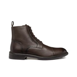 Geox Walk Pleasure Men's Ankle Boots Brown Leather Size 43 Lace Up Comfort Cushioning Perfect for Office Formal Occasions Easy Exchange Fast Delivery U46CGE.00039.C6009