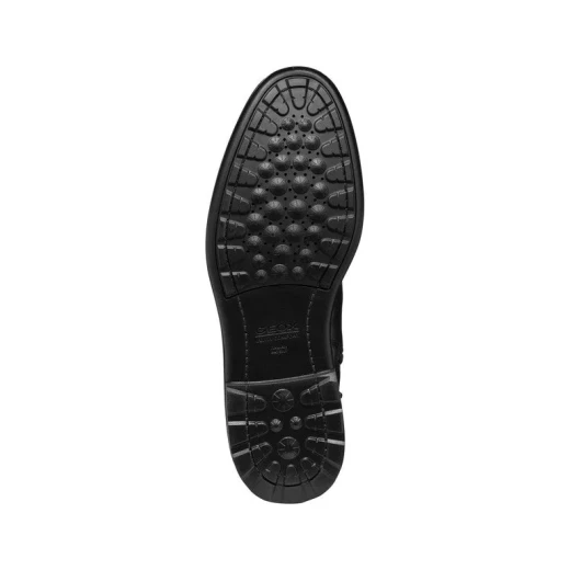 Geox Walk Pleasure Men's Black Leather Ankle Boots Size 41 Lace Up Design Comfortable for Office Wear Formal Engagements Superior Cushioning and Fast Delivery - Geox - Image 3