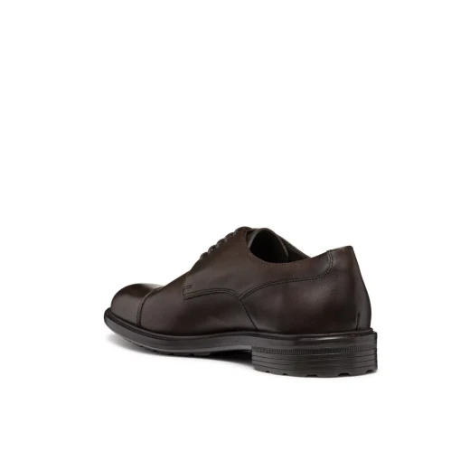 Walk Pleasure Man Formal Leather Shoes Coffee Brown Size 41 Lightweight Cushioning for Men's Footwear Perfect for Special Occasions and Business Engagements Elegant Design - Geox - Image 13