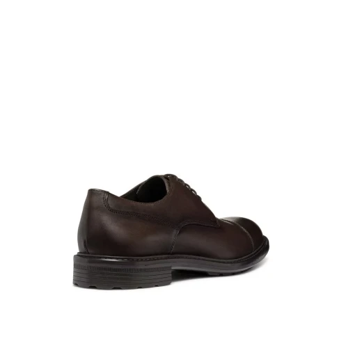 Walk Pleasure Man Formal Leather Shoes Coffee Brown Size 41 Lightweight Cushioning for Men's Footwear Perfect for Special Occasions and Business Engagements Elegant Design - Geox - Image 8