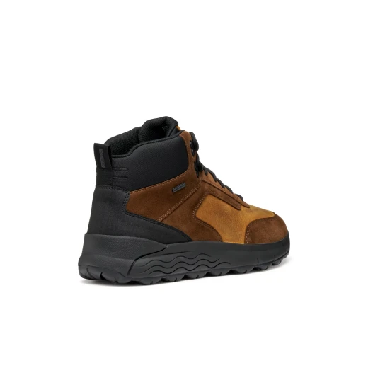 Geox Spherica 4x4 ABX Men's Waterproof Ankle Boots Cognac Brown Suede Leather Effect Upper Breathable Cushioned Comfort Size 41 Outdoor Winter Footwear - Geox - Image 13