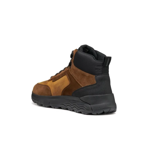 Geox Spherica 4x4 B ABX Men's Waterproof Ankle Boot Cognac Brown Suede Leather Breathable Cushioning Comfort Size 44 Outdoor Wear - Image 8