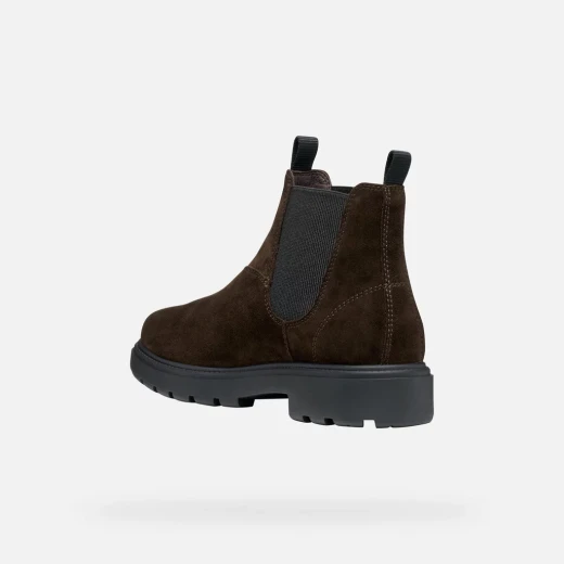Geox Spherica EC7 Men's Ankle Boot in Dark Brown Suede, Exceptional Breathability and Cushioning for Everyday Wear, Size 43 - Geox - Image 5