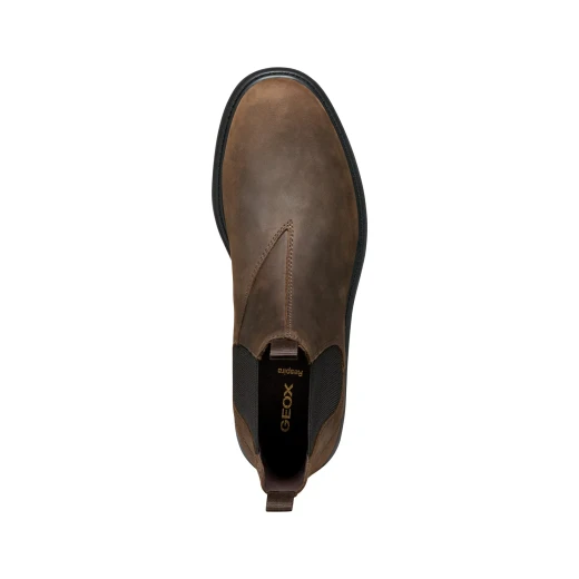 Geox Spherica EC7 Men's Ankle Boot in Coffee Brown, Breathable Leather Upper, Ultra Cushioning Sole, Modern City Style, Size 42, Ultimate Comfort for Long Walks - Geox - Image 12