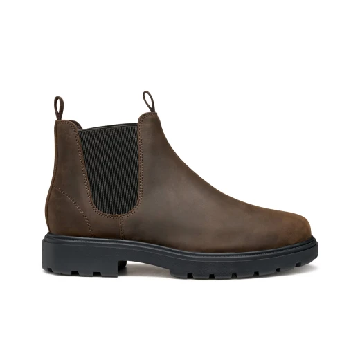 Geox Spherica EC7 Men's Ankle Boots Coffee Brown Leather Ultra Cushioned Breathable City Style for Daily Wear Size 43 Comfort Focused Footwear U46FRA.000FF.C6010 - Image 2