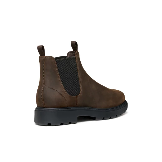Geox Spherica EC7 Men's Ankle Boot in Coffee Brown, Breathable Leather Upper, Ultra Cushioning Sole, Modern City Style, Size 42, Ultimate Comfort for Long Walks - Geox - Image 4