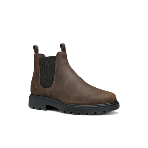 Geox Spherica EC7 Men's Ankle Boot in Coffee Brown, Breathable Leather Upper, Ultra Cushioning Sole, Modern City Style, Size 42, Ultimate Comfort for Long Walks - Geox - Image 8
