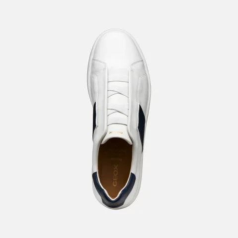 حذاء رياضي رجالي جيوكس سبيريكا إيكوب-1 جلد أبيض مقاس 40: أحذية مريحة وقابلة للتنفس للمشي في المدينة U46GPD.00043.C0899 - جيوكس - Image 4