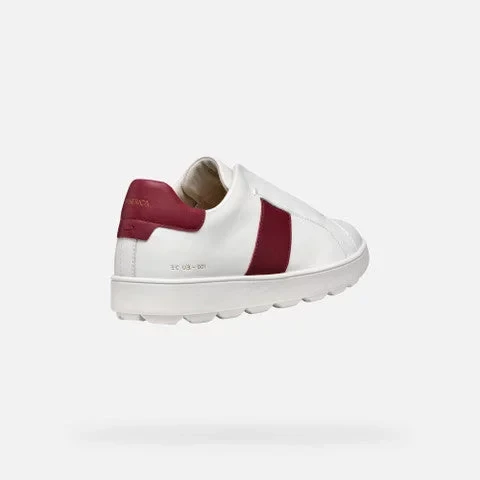 Geox Spherica ECUB-1 Men's White Leather Sneakers Size 43. Breathable and Cushioned Shoes for Everyday Casual Wear. Ideal for City Commuting. - Image 7