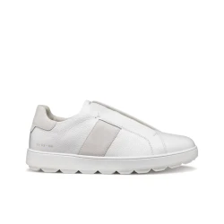 Geox Spherica ECUB 1 Men's Sneakers White Leather Suede Breathable Cushioned Lightweight Shoes Size 40 City Active Chic Style Modern Footwear U46GPD.04622.C1352
