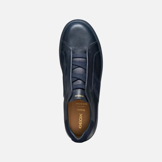 Geox Spherica ECUB-1 Men's Sneaker Navy 41 Breathable Cushioning Italian Design Waxed Leather Suede Detailing Comfortable Urban Style Day-to-Day Wear U46GPD.0CL22.C4002 - Geox - Image 6