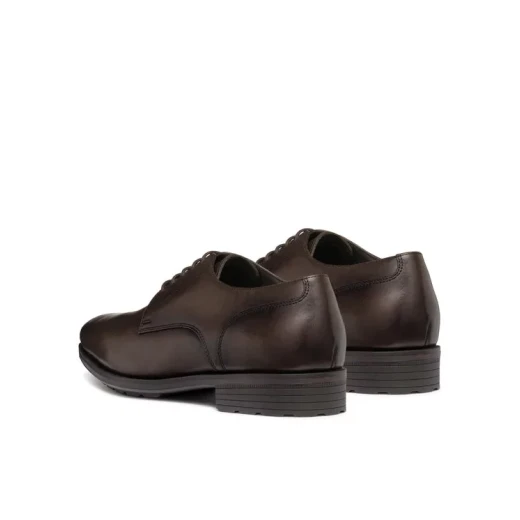Geox Walk Pleasure F Men's Derby Shoes in Brown, Lace Up Low Cut Design, Provides Comfort, Breathability, and Cushioning, Ideal for Business and Formal Wear, Available in Size 41 - Geox - Image 3