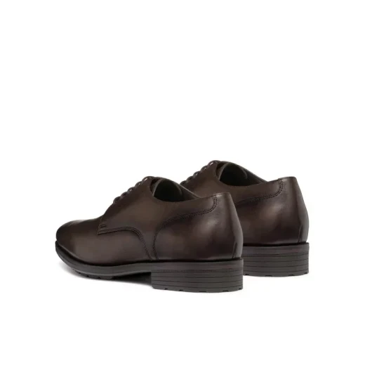 Geox Walk Pleasure F Men's Derby Shoes in Brown, Lace Up Low Cut Design, Provides Comfort, Breathability, and Cushioning, Ideal for Business and Formal Wear, Available in Size 41 - Geox - Image 6