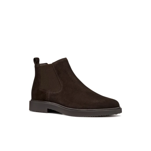 Massimiano Men's Chelsea Ankle Boots Dark Brown Suede Size 45 - Geox - Image 15