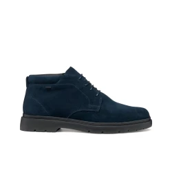 Geox Spherica EC1 ABX Men's Waterproof Ankle Boots Navy Suede 46, Exceptional Comfort and Weather Protection for Everyday Wear, Innovative Cushioning System, Durable Design