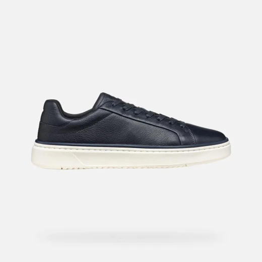 ZACKERTY Man Navy Blue Tumbled Leather Sneakers for Men Size 40: Comfortable, Breathable Low Cut Casual Shoes Ideal for City or Weekend Wear, Pristine Aesthetic - Geox - Image 8