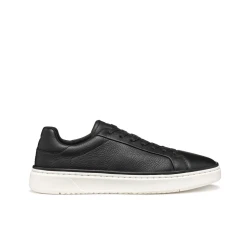Zackerty Man Tumbled Leather Sneakers Black Size 40 Comfortable Breathable Low Cut Design Casual Refined Aesthetic Perfect For City Engagements Weekends Away