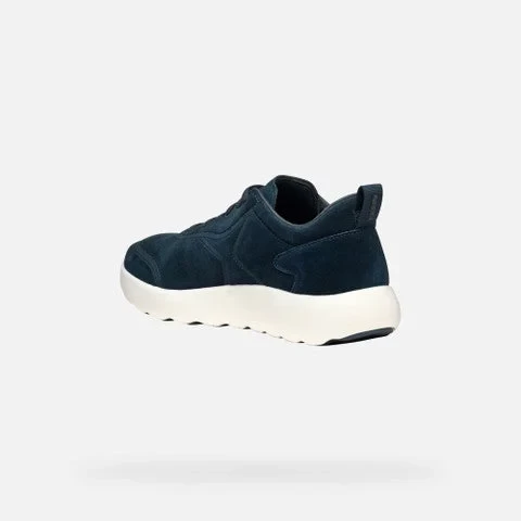 XTORS Men's Navy Suede Sneakers: Breathable and Comfortable Casual Shoes, Size 40, for Everyday Wear - Geox - Image 8