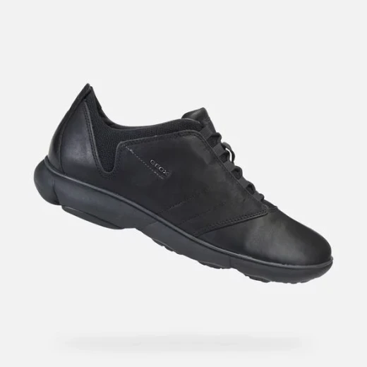 Geox Nebula Man Sneaker All Black Ultra Breathable Lightweight Design Size 41, Perfect for Everyday Wear, Travel, and Errands - Geox - Image 2