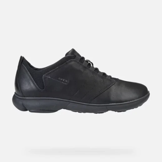 Geox Nebula Man Sneaker All Black Ultra Breathable Lightweight Design Size 41, Perfect for Everyday Wear, Travel, and Errands - Geox - Image 3