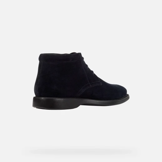 Geox Brayden 2Fit ABX Men's Waterproof Breathable Shoes Navy Suede Leather Double Fit Design Size 46 Provides Exceptional Comfort and Lightness Perfect for Bad Weather Conditions - Geox - Image 4