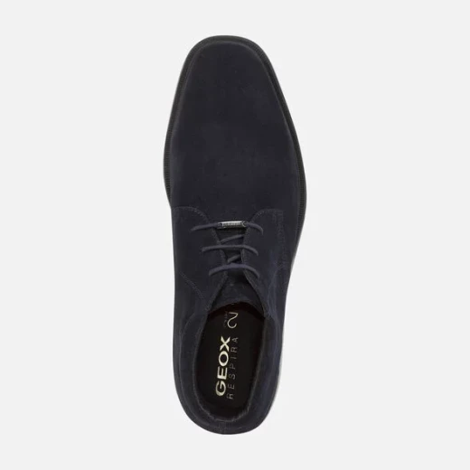 Geox Brayden 2Fit ABX Men's Waterproof Breathable Shoes Navy Suede Leather Double Fit Design Size 46 Provides Exceptional Comfort and Lightness Perfect for Bad Weather Conditions - Geox - Image 5