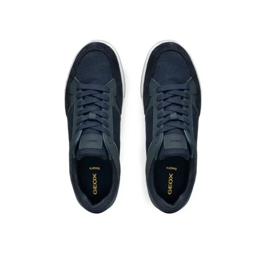 Walee Man Navy Casual Sneakers: Breathable Canvas and Suede-Like Upper for Men. Comfortable, Everyday Shoes. Urban Style, Sizes Available. U552CB.010EK.C4078 Size 41 - Geox - Image 7