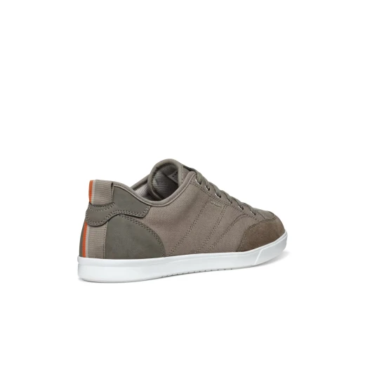 Walee Man Breathable Canvas and Suede Sneakers in Dove Grey, Perfect for Everyday Casual Wear, Featuring Urban Vibe, Comfortable Fit, and Stylish Design, Size 40 - Geox - Image 14