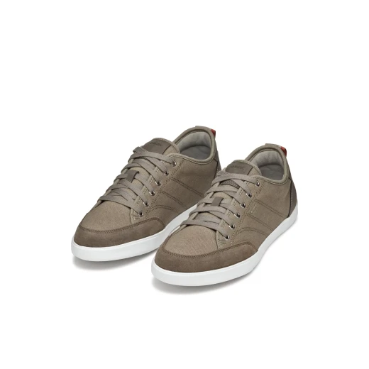 Walee Man Breathable Canvas and Suede Sneakers in Dove Grey, Perfect for Everyday Casual Wear, Featuring Urban Vibe, Comfortable Fit, and Stylish Design, Size 40 - Geox - Image 16