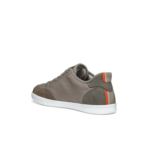 Walee Man Breathable Canvas and Suede Sneakers in Dove Grey, Perfect for Everyday Casual Wear, Featuring Urban Vibe, Comfortable Fit, and Stylish Design, Size 40 - Geox - Image 7